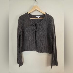 Women's Charcoal Knit Cardigan